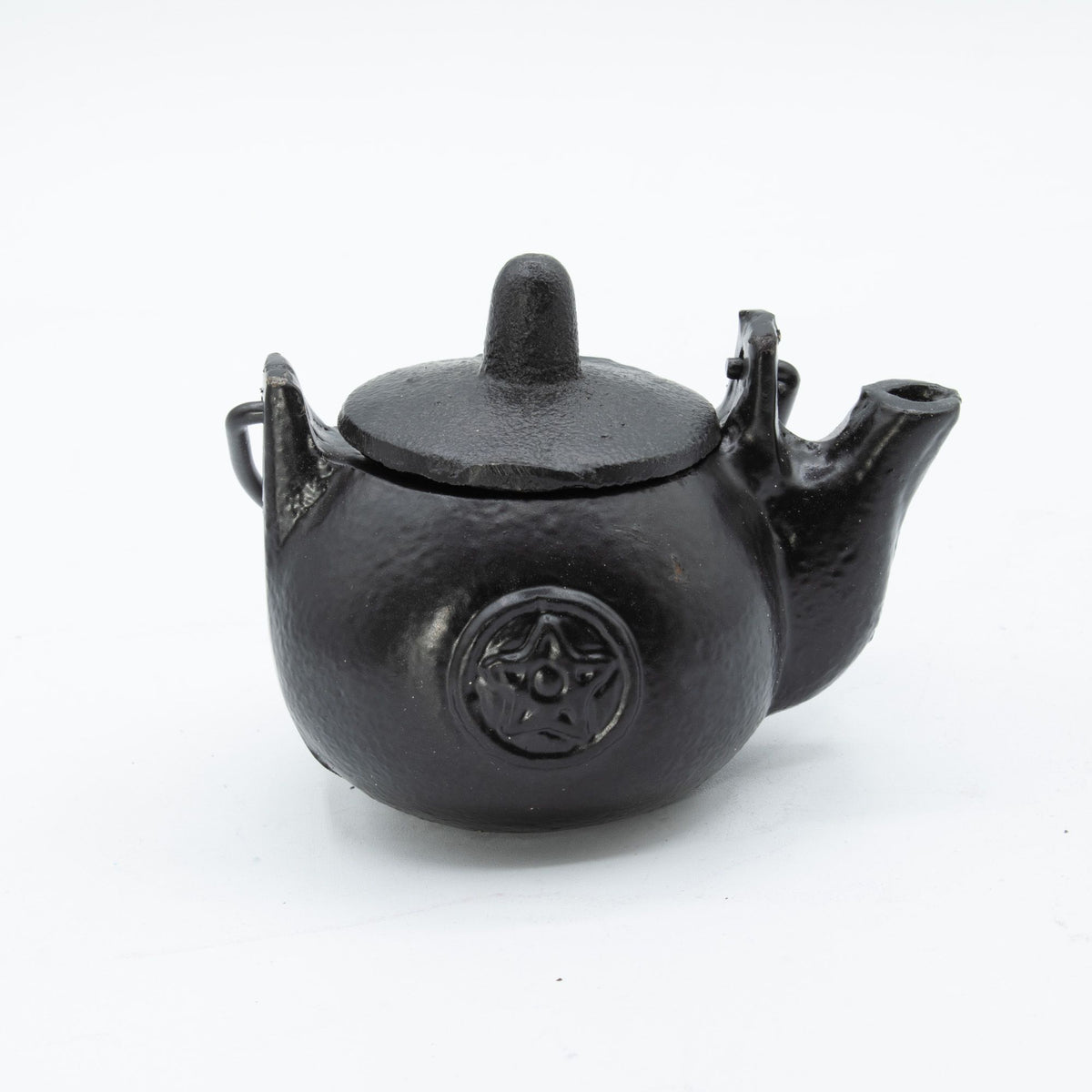 Small Cast Iron Ritual Pot with Pentagram