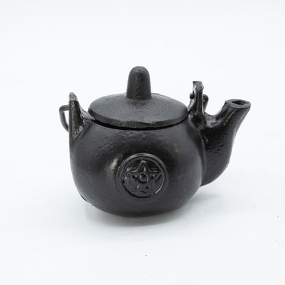Small Cast Iron Ritual Pot with Pentagram