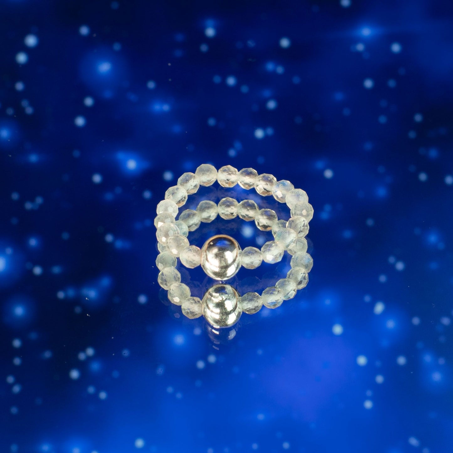 Nymph Spirit Gemstone Ring Set - Northern Lights