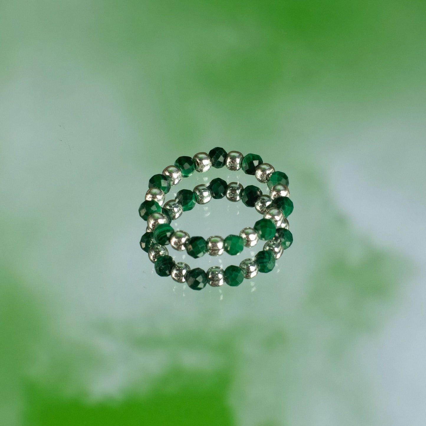 Nymph Spirit Gemstone Ring Set - Forest Spirit