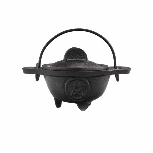 Cast Iron Cauldron with Pentagram