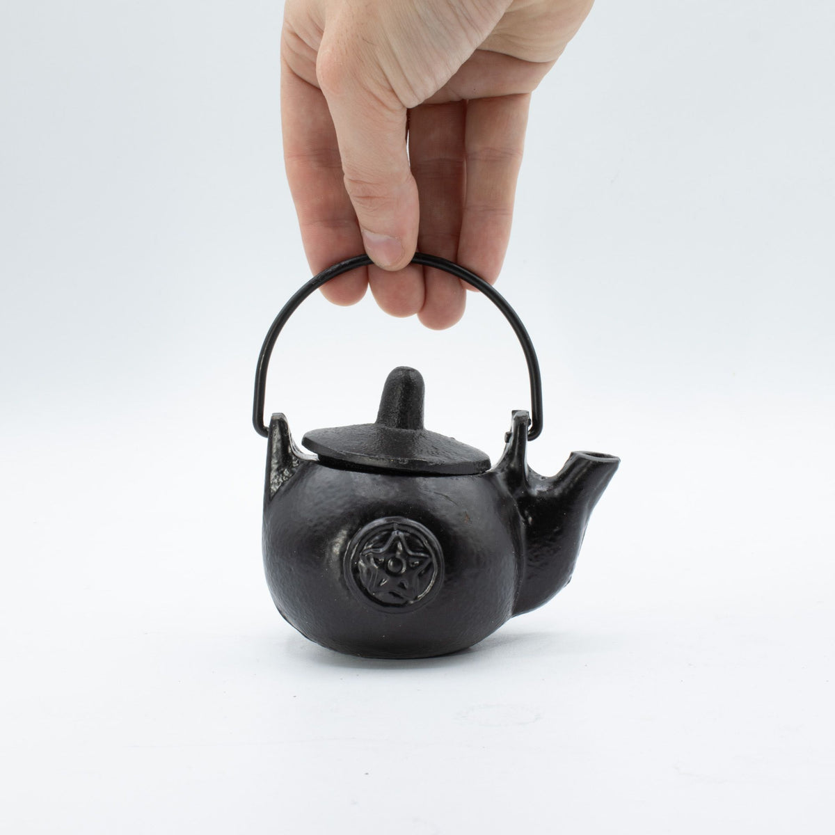 Small Cast Iron Ritual Pot with Pentagram
