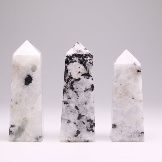 Gemstone Obelisk Points - Moonstone