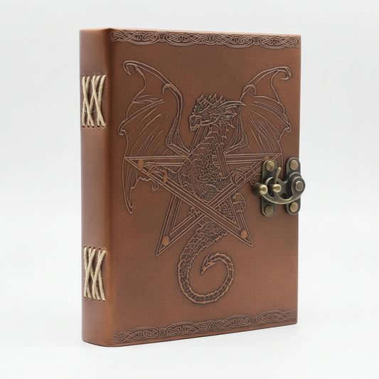 Leather Dragon Notebook (6x8")