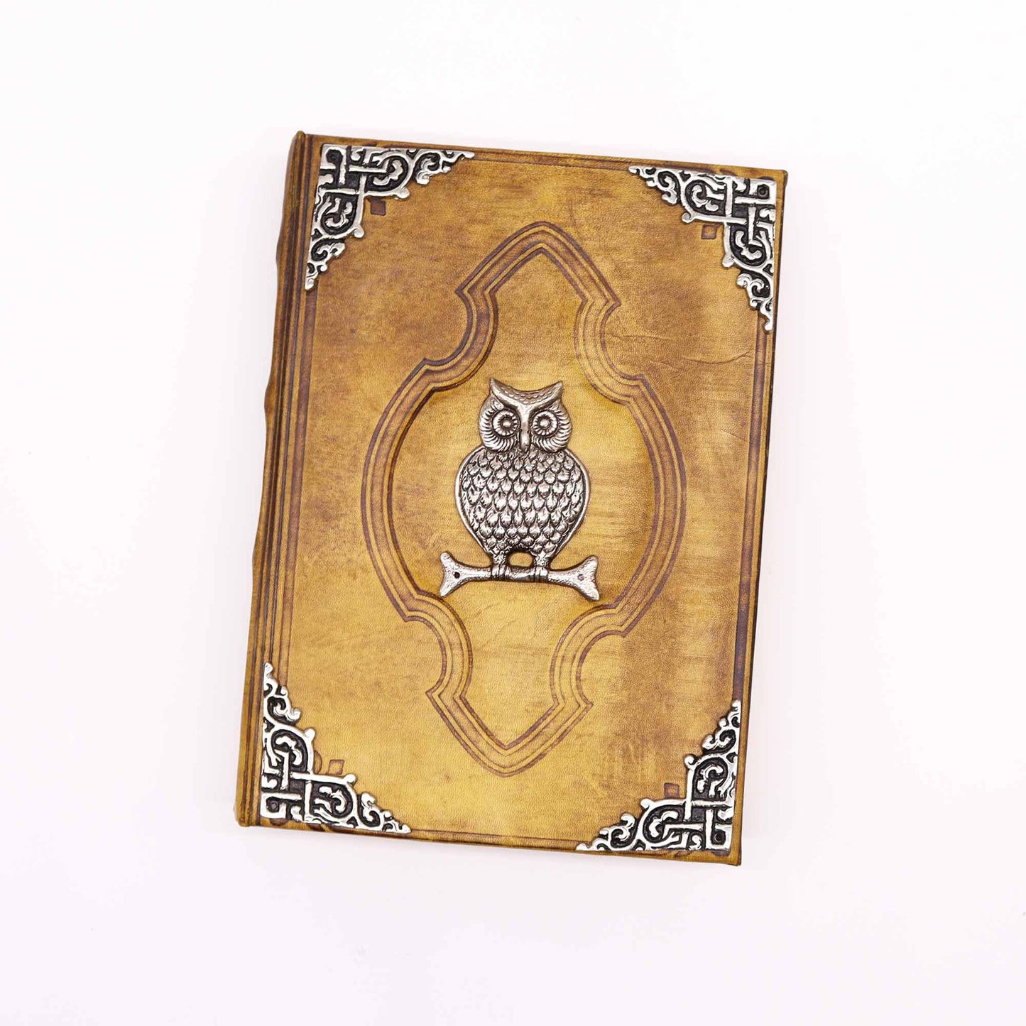 Large Leather Owl Journal