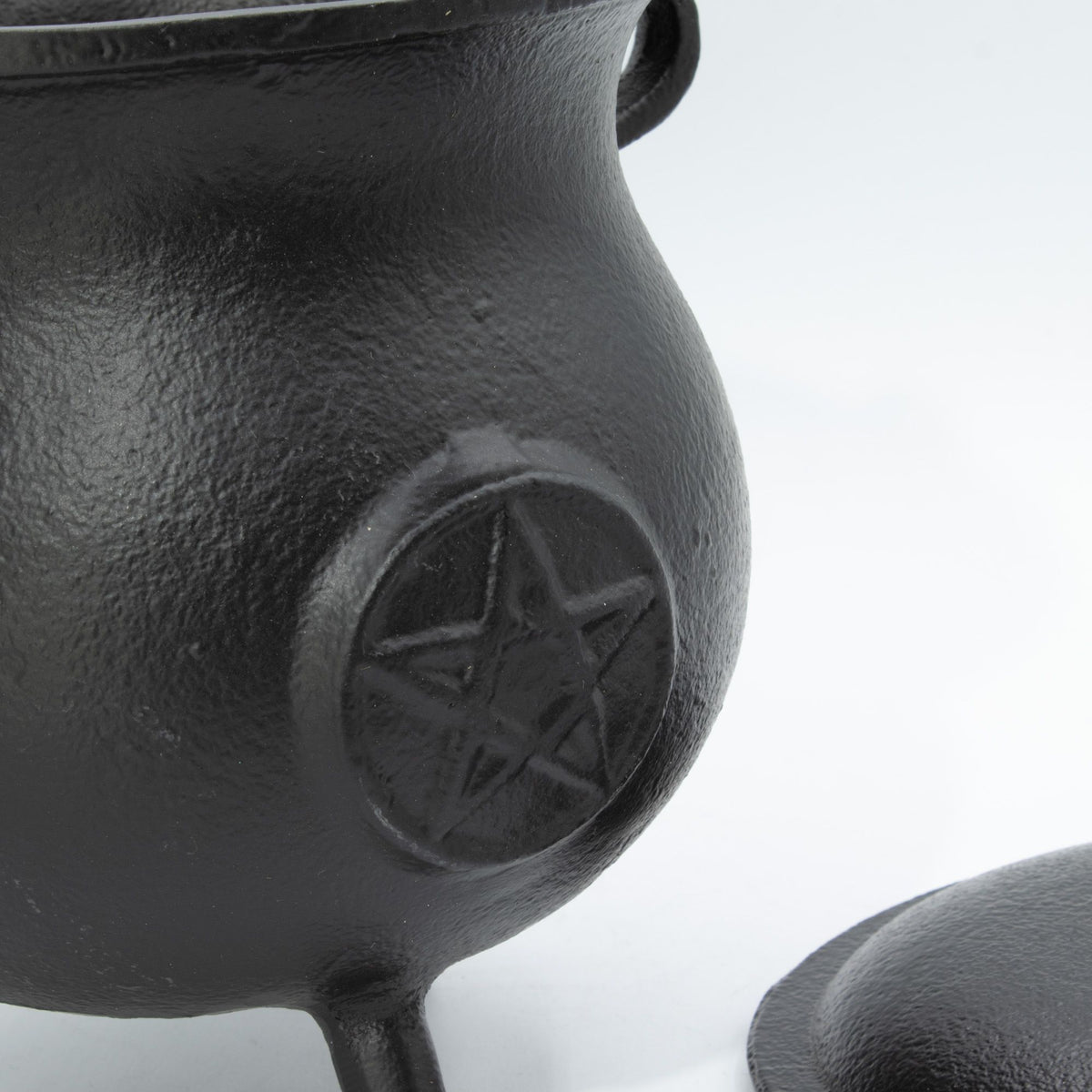 Extra Huge Cast Iron Cauldron with Pentagram
