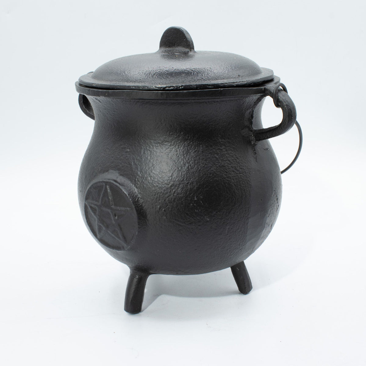 Extra Huge Cast Iron Cauldron with Pentagram