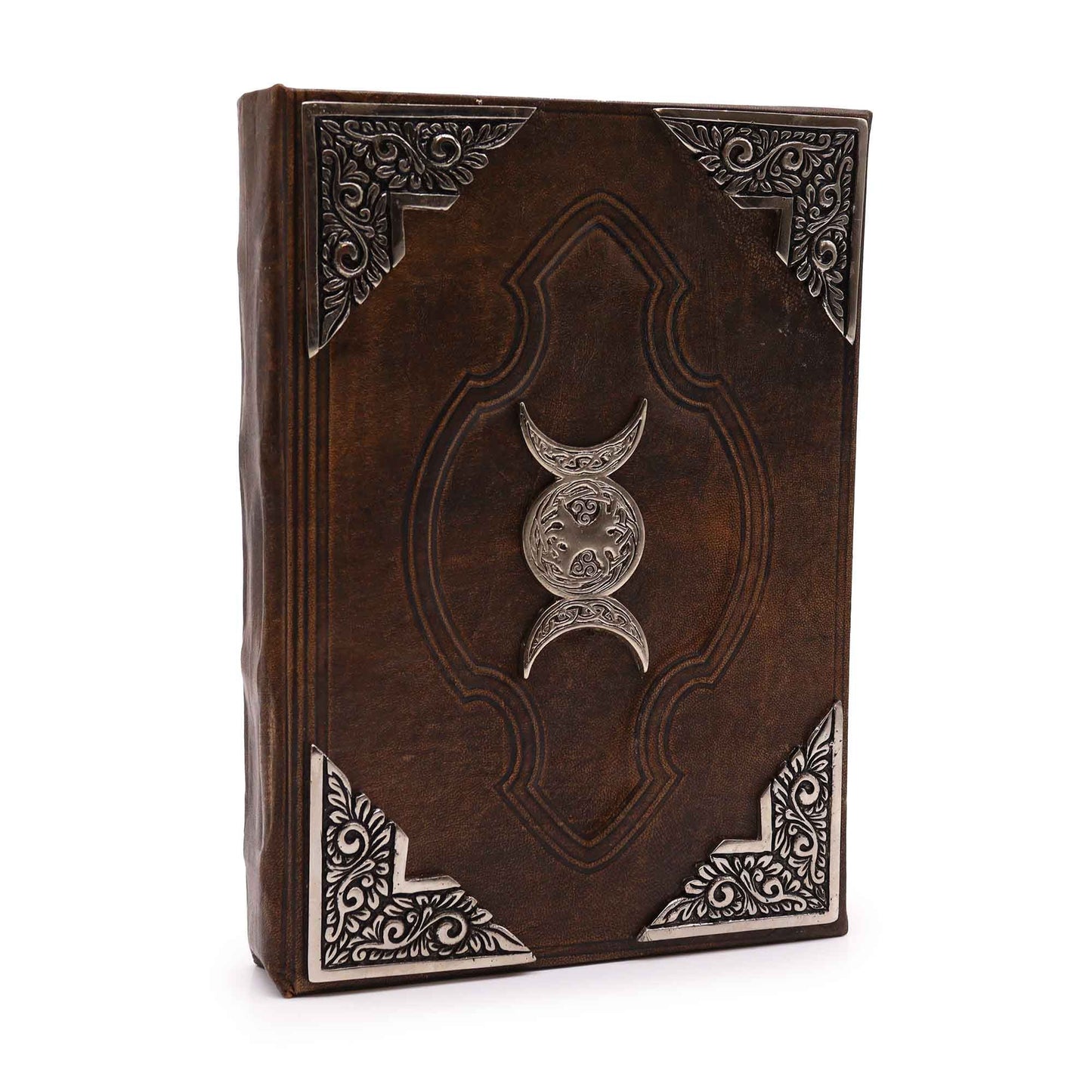 Leather Triple Moon Notebook
