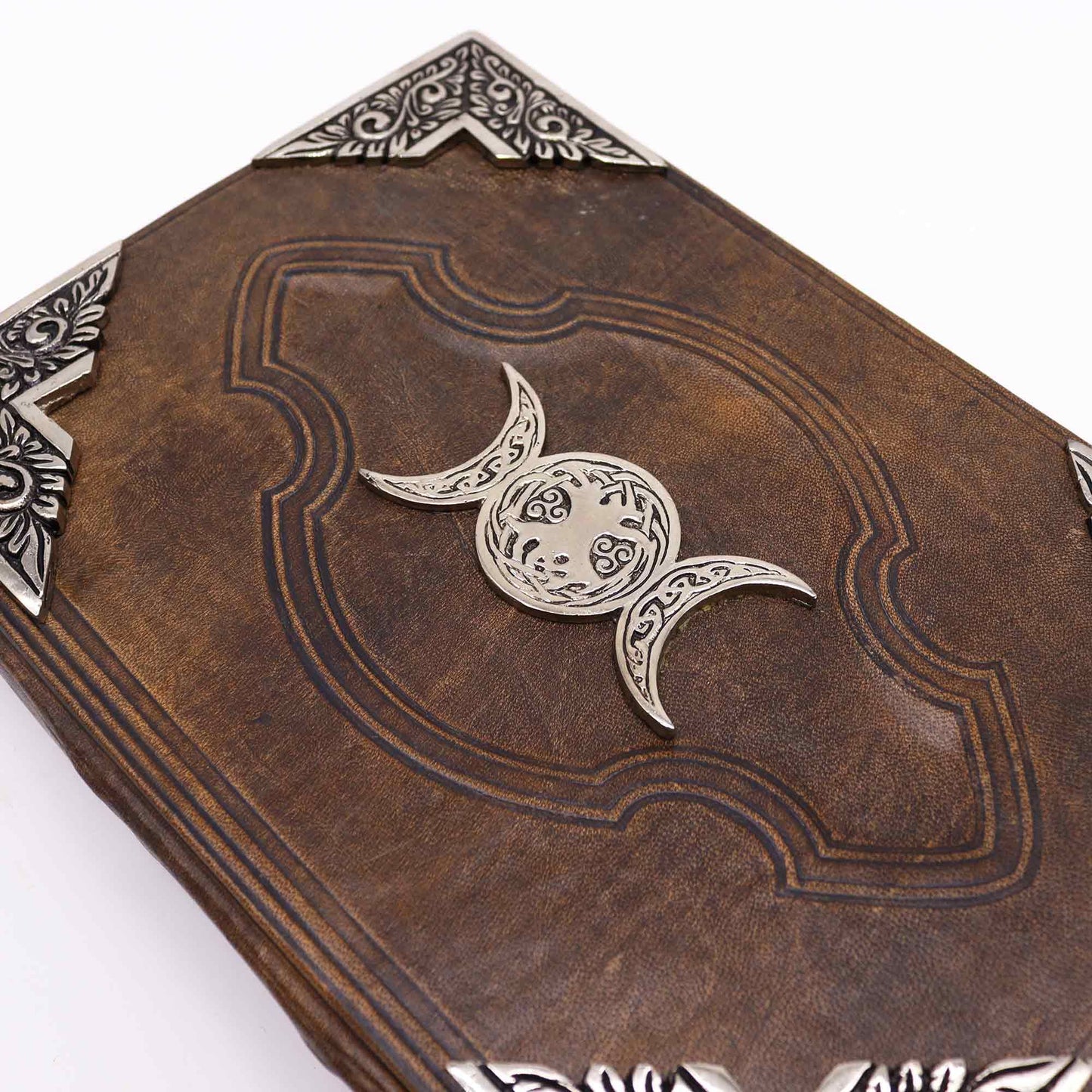 Leather Triple Moon Notebook