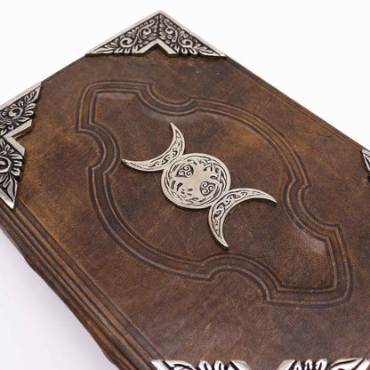 Leather Triple Moon Notebook