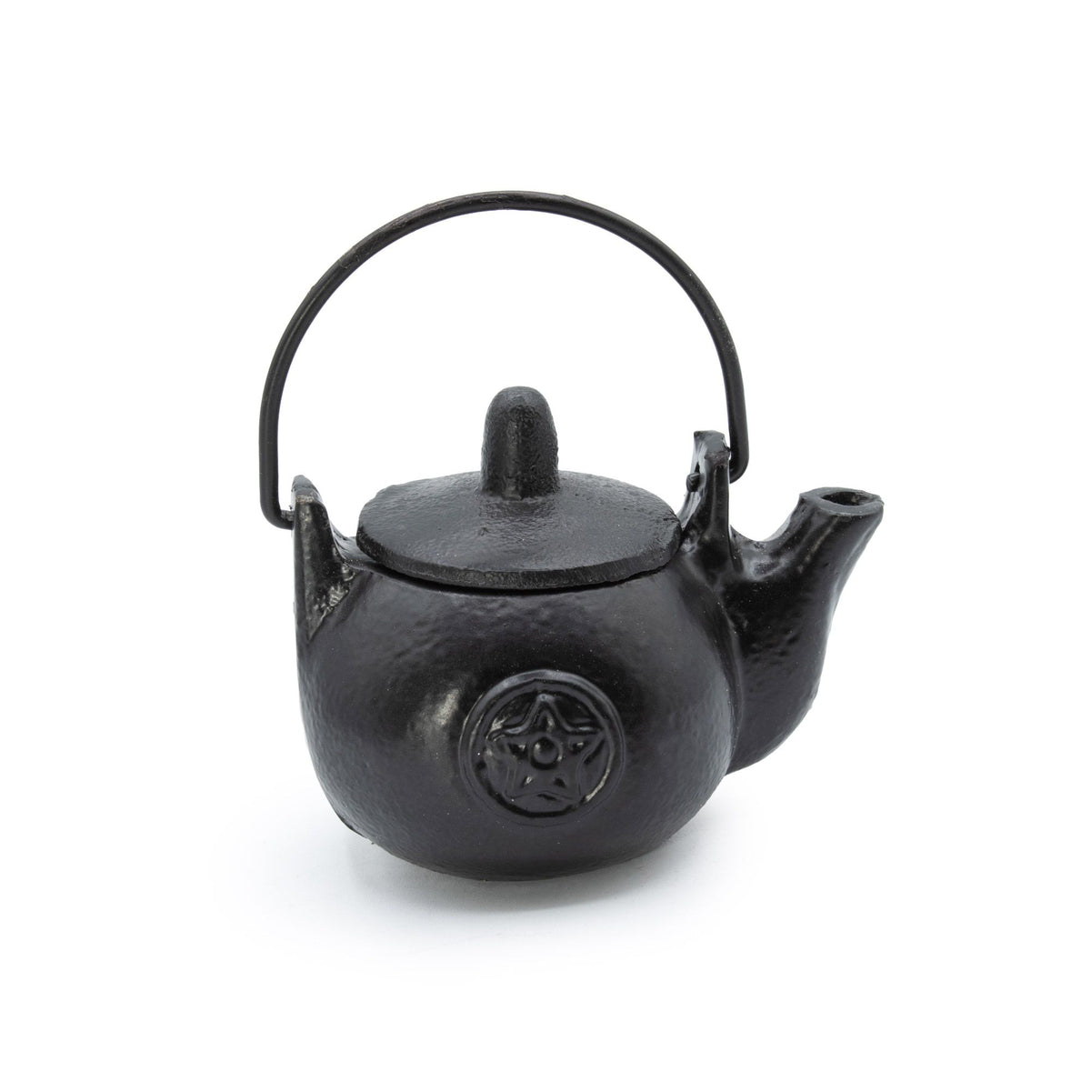 Small Cast Iron Ritual Pot with Pentagram