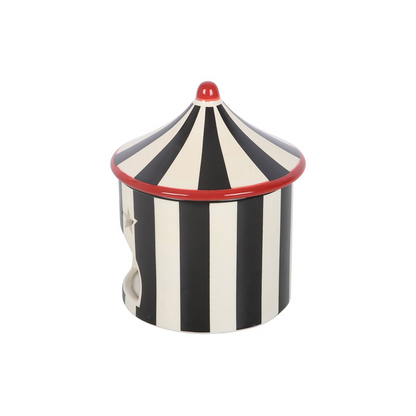 Black Striped Circus Tent Oil Burner