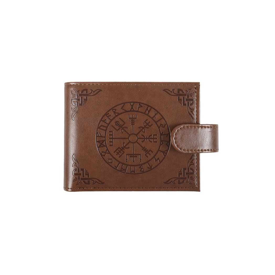 Viking Compass Faux Leather Wallet