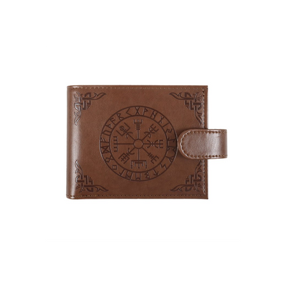 Viking Compass Faux Leather Wallet