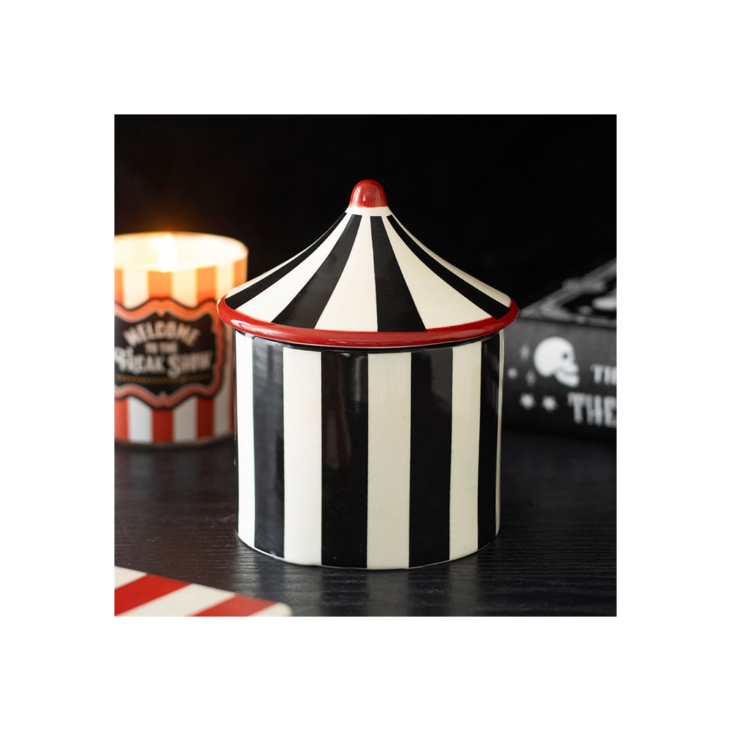 Black Striped Circus Tent Oil Burner