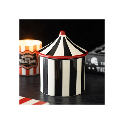 Black Striped Circus Tent Oil Burner