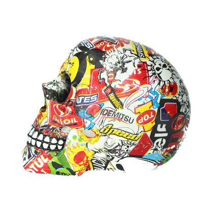 Pop Art Skull Figurine