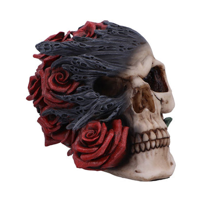 Soul Rose Skull Figurine