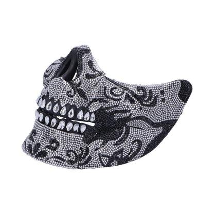 Jewelled Masquerade Mask (Silver)
