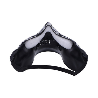 Jewelled Masquerade Mask (Silver)