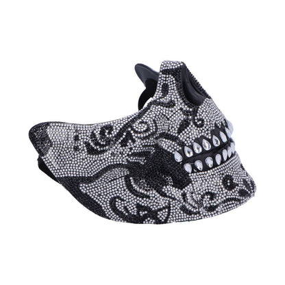 Jewelled Masquerade Mask (Silver)