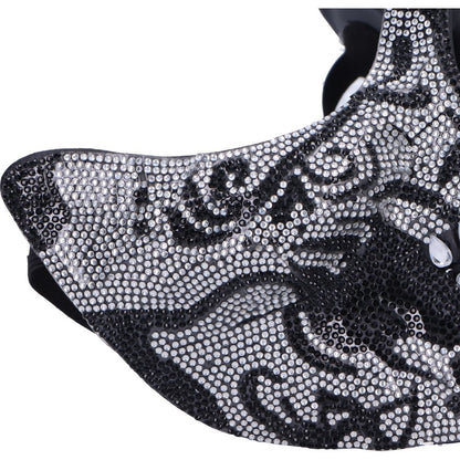 Jewelled Masquerade Mask (Silver)
