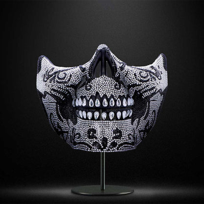 Jewelled Masquerade Mask (Silver)