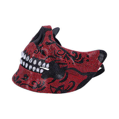 Jewelled Masquerade Mask (Red)