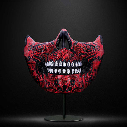 Jewelled Masquerade Mask (Red)