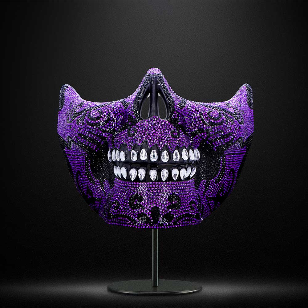 Jewelled Masquerade Mask (Purple)