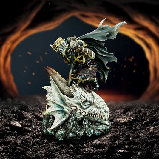The Price of Valour - Knight & Dragon Figurine