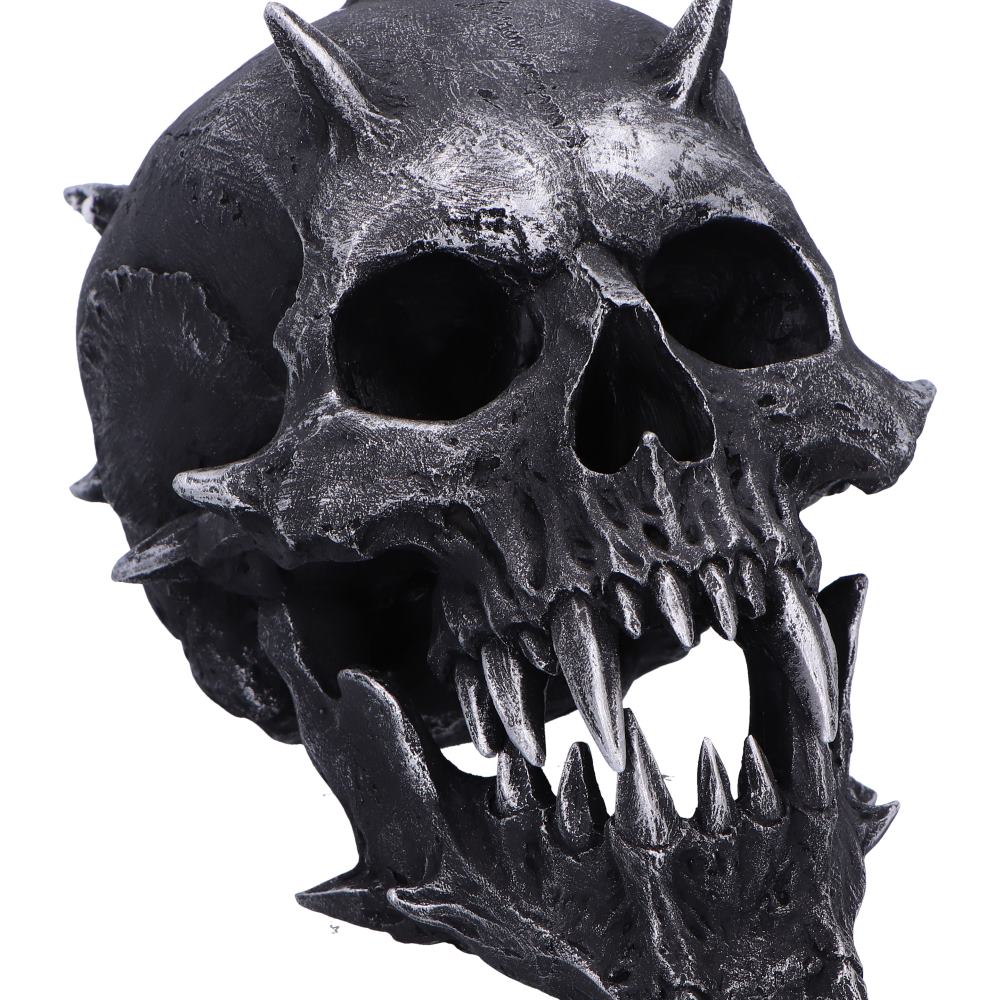 Iron Fang Spike Skull Figurine
