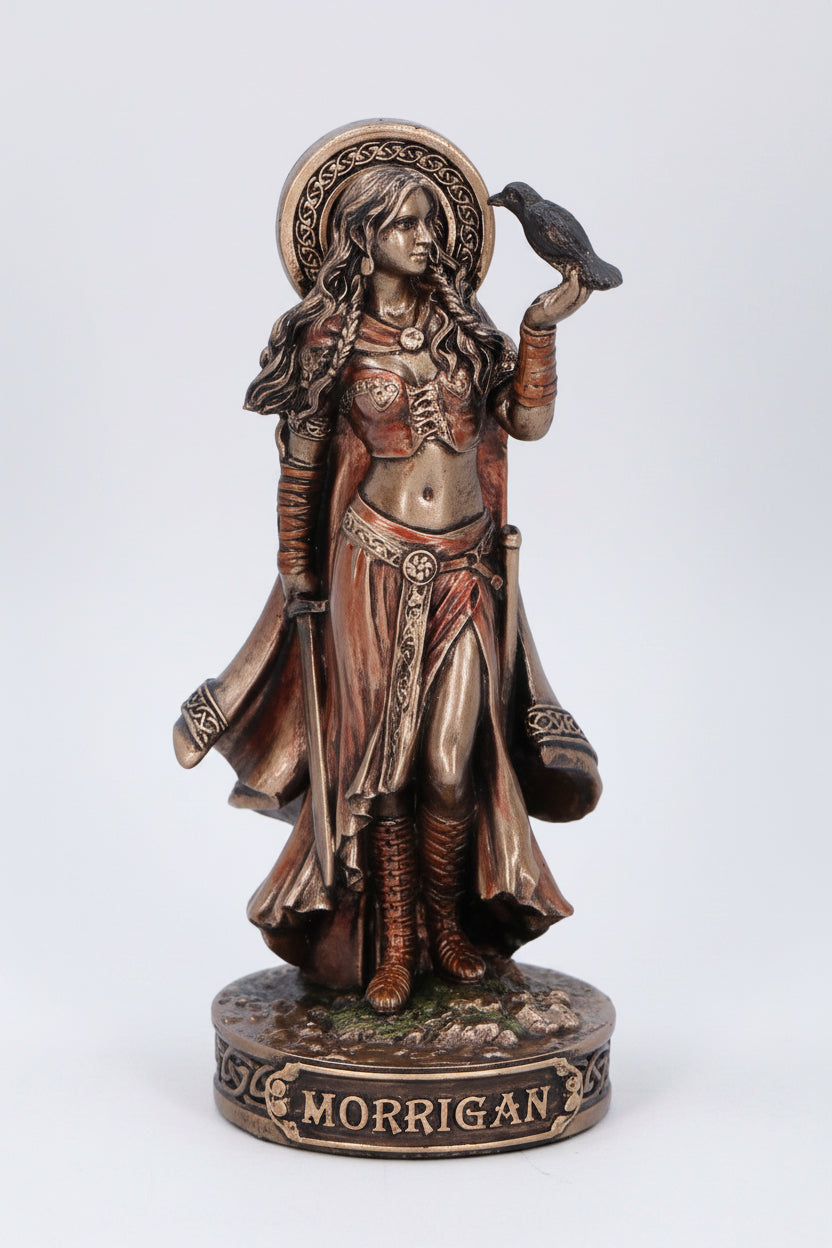 Morrigan and Crow Mini Figurine
