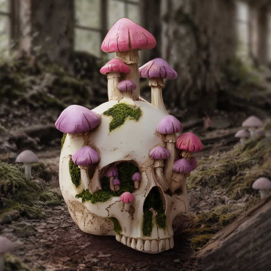 Sporebound Skull Figurine