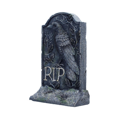 The Last Perch Gothic Raven Gravestone Figurine