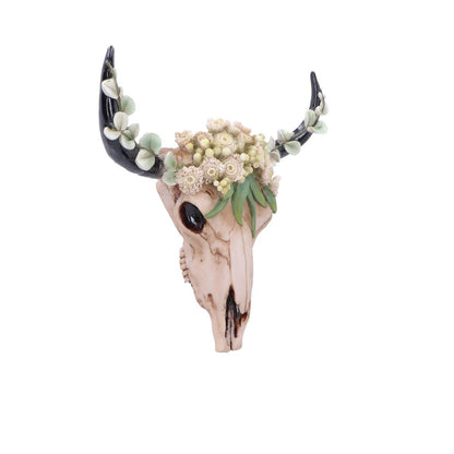 Floral Crown Skull Ornament