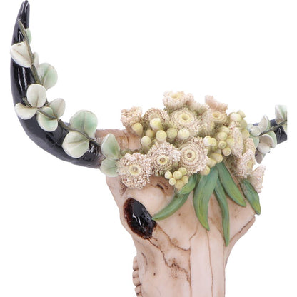 Floral Crown Skull Ornament