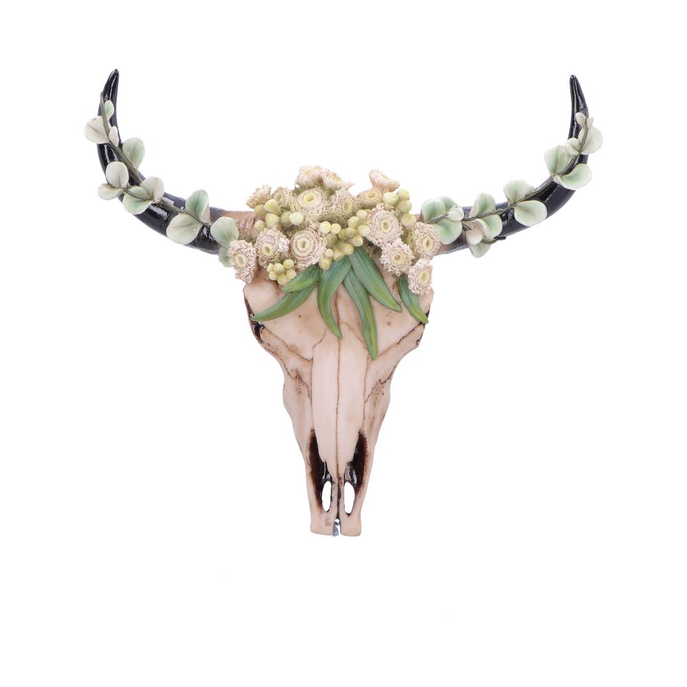 Floral Crown Skull Ornament
