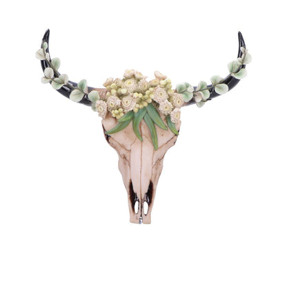 Floral Crown Skull Ornament
