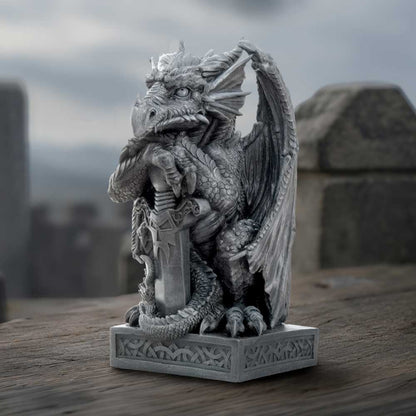 Ironblade Sentinel Dragon Figurine