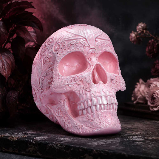 Eternal Bloom Skull Ornament