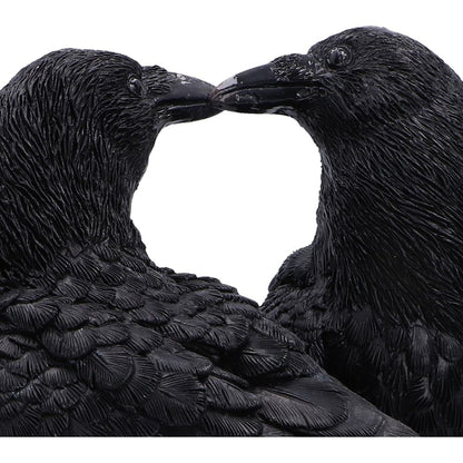 The Midnight Kiss Raven Figurine