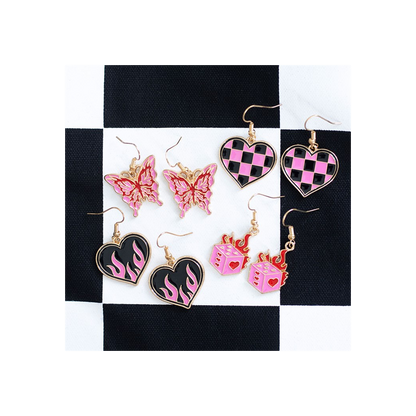 Burning Heart Earrings