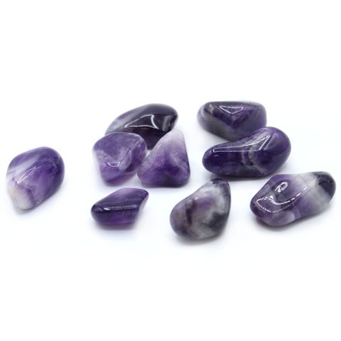 Large Tumble Stones - Amethyst Banded
