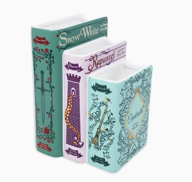 Triple Book Vase - Grimm's Fairy Tales