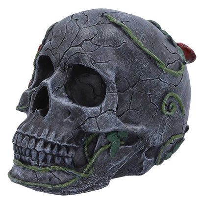 Twilight Bloom Gothic Skull Figurine