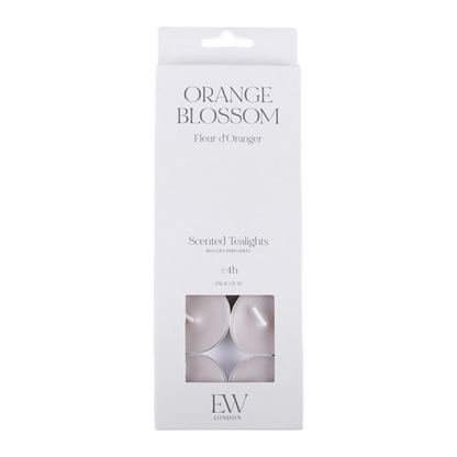 Pack of 10 Orange Blossom Scented Tealights