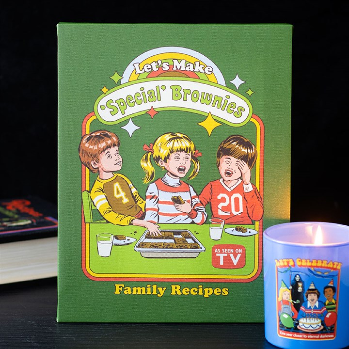 Let's Make Brownies Canvas Plaque by Steven Rhodes