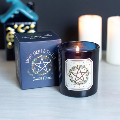 Solstice Wreath Smoky Amber & Vanilla Candle