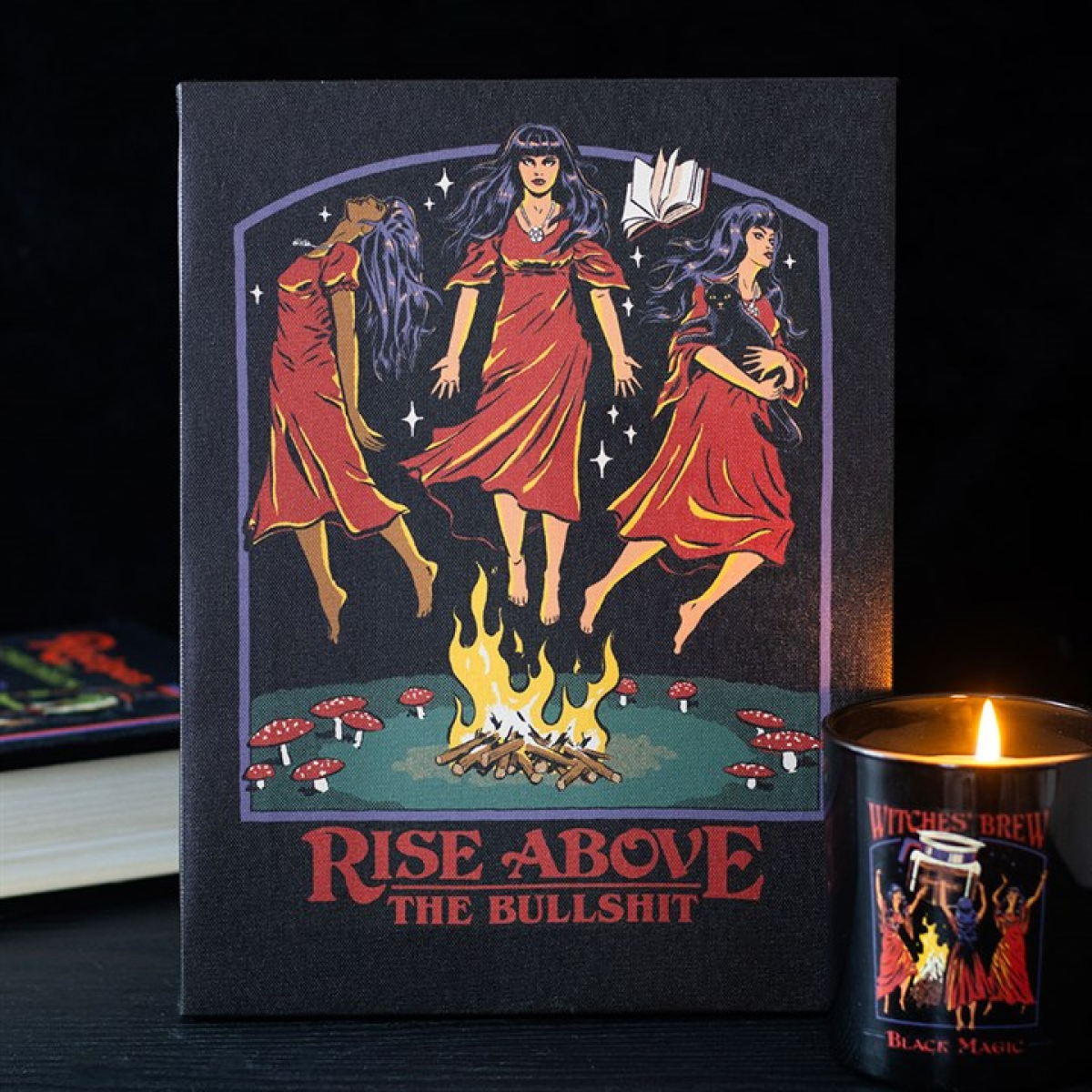 Rise Above the Bullshit Canvas Plaque by Steven Rhodes